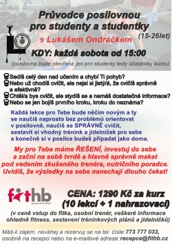 PRŮVODCE POSILOVNOU PRO STUDENTY A STUDENTKY s Lukášem