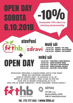 OPEN DAY - 6.10.2018